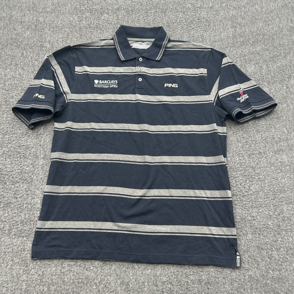 Loch Lomond Scotland Golf Club Polo Shirt Large Barclay Scottish Open Ping
